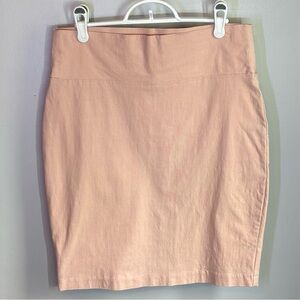 Lily Morgan Unlined Stretchy Pencil Skirt with Walking Slit Womens Size L